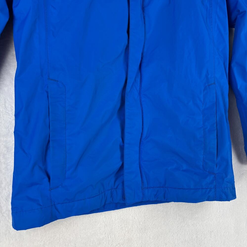 Columbia Windbreaker Rain Jacket Kids Blue Medium (10/12) Hooded - Picture 3 of 13